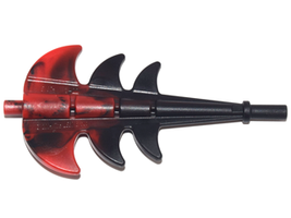 LEGO Castle Dragon Tail Barbed Marbled Black and Red  #68974