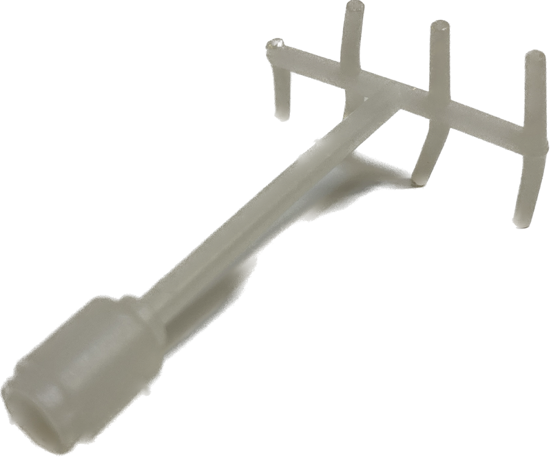 LEGO Vintage TV Antenna Milky White (with Play Wear) #68923