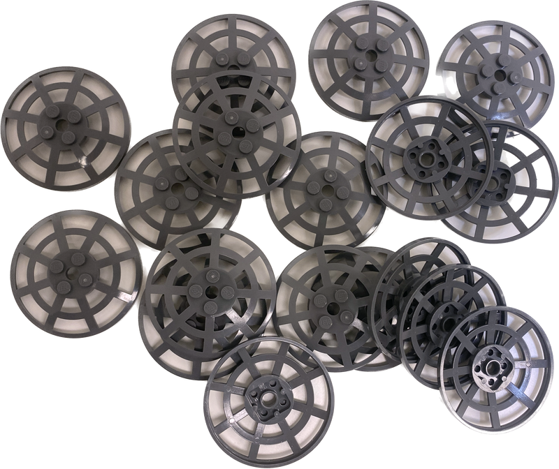 LEGO Dish 6x6 Webbed Pack Of 19 Dark Bluish Grey  #69087