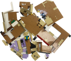 LEGO Friends Apartment/Coffee Shop Fun Pack Mixed Pieces And Incomplete "Chunks" #69197