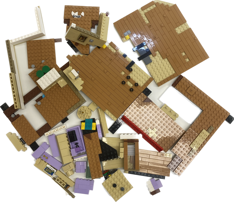 LEGO Friends Apartment/Coffee Shop Fun Pack Mixed Pieces And Incomplete "Chunks" #69197