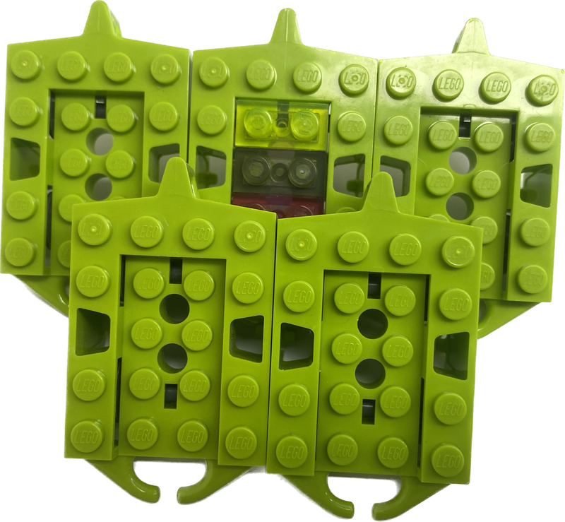 LEGO Roller Coaster Car Pack Of 5 Lime  #69643
