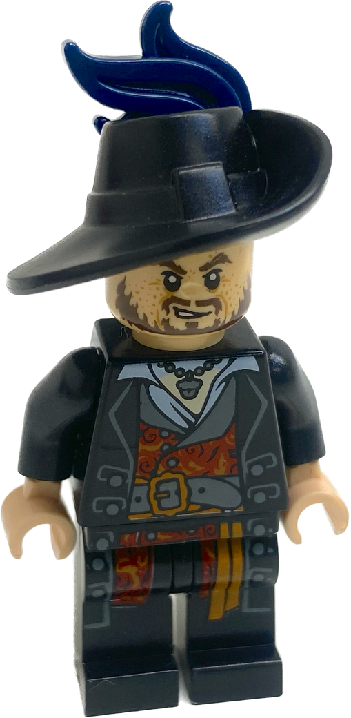 LEGO Pirates Of The Caribbean Hector Barbossa Minifigure (Marked) #69712