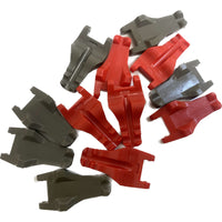 Lego Animal Crocodile / Alligator Upper Jaw Fun Pack Dark Grey (old Shade) / Red #61338