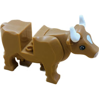 Lego Animal Medium Nougat Cow With White Horns