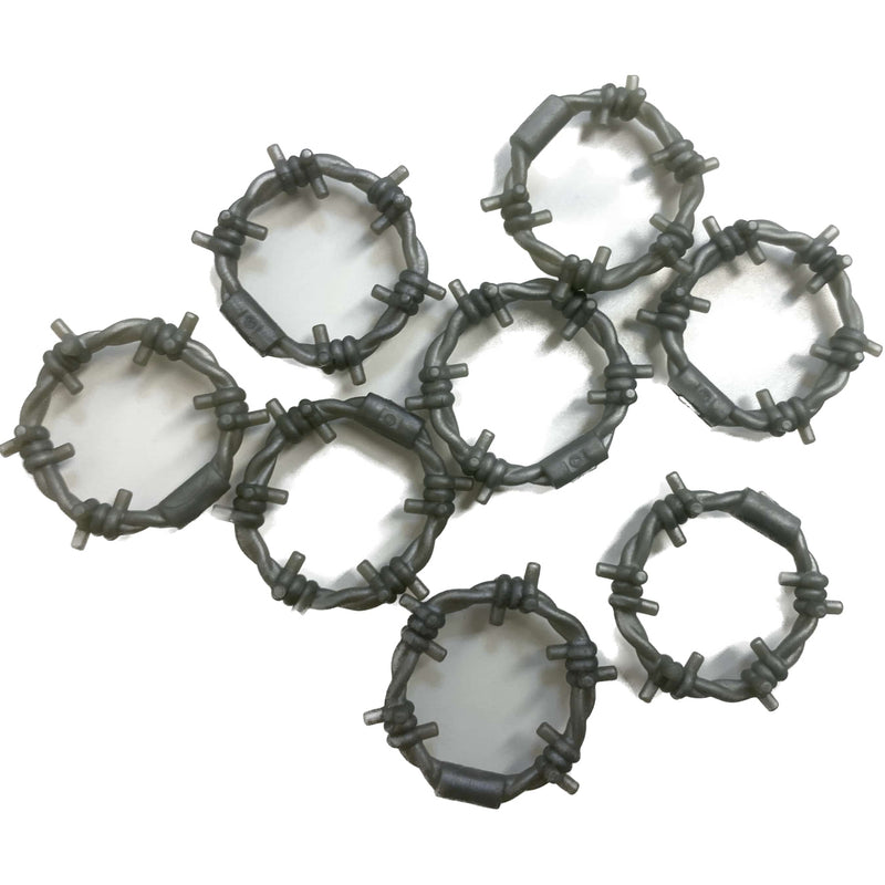 Lego Barbed Wire Coil Pack Of 8 Pearl Light Grey #68052