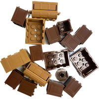 Lego Barrels Crates Treasure Chests Shades Of Brown #63071