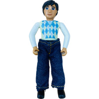 Lego Belville Vintage Male Figure With Denim Jeans / Pants #64347