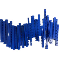 Lego Blue Brick 1x14 With Groove Approx 30 #66927