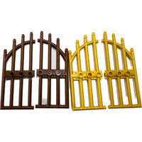 Lego Castle Gate Pack Of 4 Pearl Gold / Reddish Brown #68926