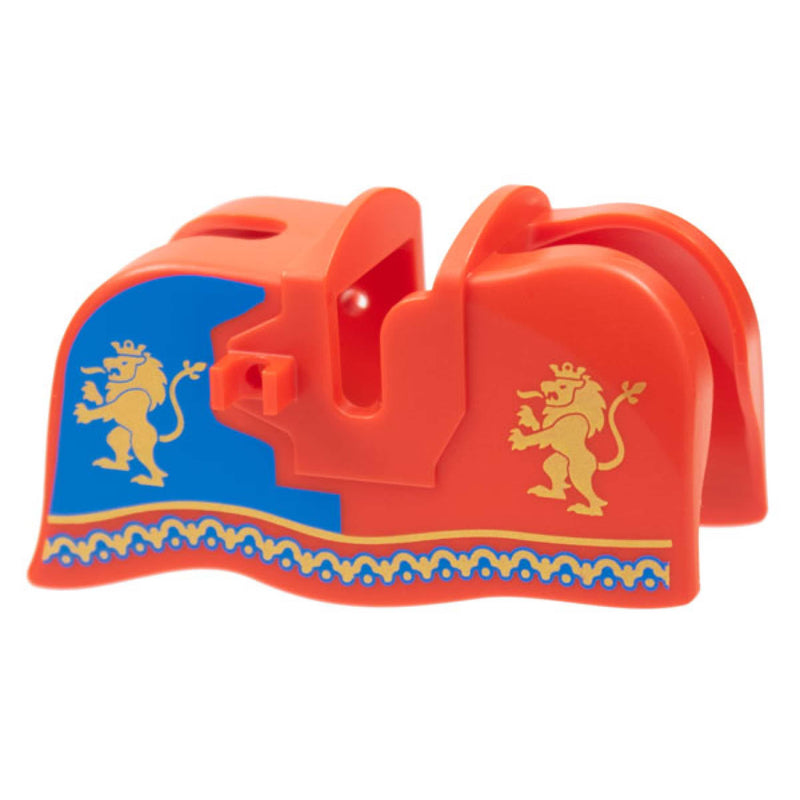 Lego Castle Horse Barding Red With Lions Pattern #66020