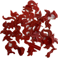 Lego Castle Mixed Red Dragon Plume Pack Minifigure Headgear #63922