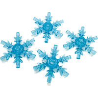 Lego Christmas Crystal Snowflakes Pack Of 4 Trans Light Blue Brand New