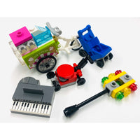 Lego City Brick Built Fun Pack Stroller Mower Ice Cream Cart Piano Traffic Light #67818