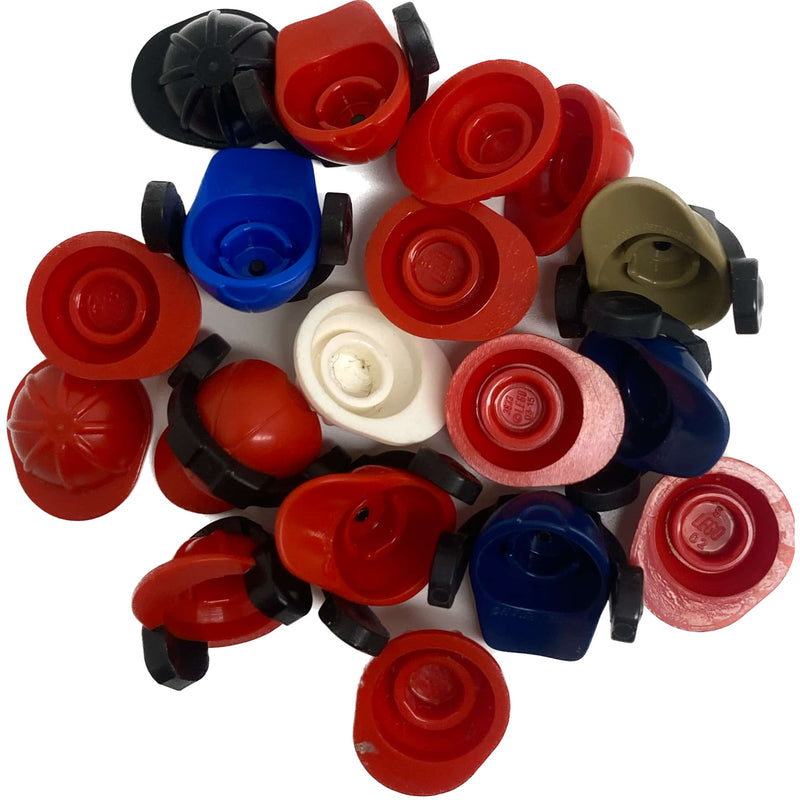 Lego City Construction Helmets And Hats Mixed Colours #66166