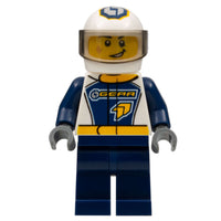 Lego City Dragster Race Car Driver Minifigure #66775