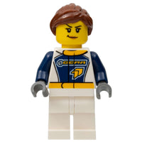Lego City Dragster Transport Truck Driver Minifigure #66923