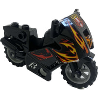 Lego City Motorcycle / Motorbike Flames #67346