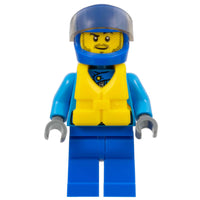 Lego City Race Boat Driver Minifigure #60664