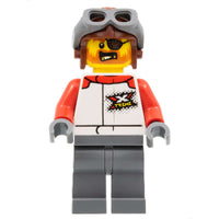 Lego City Stuntz Driver With Eye Patch Minifigure #66929