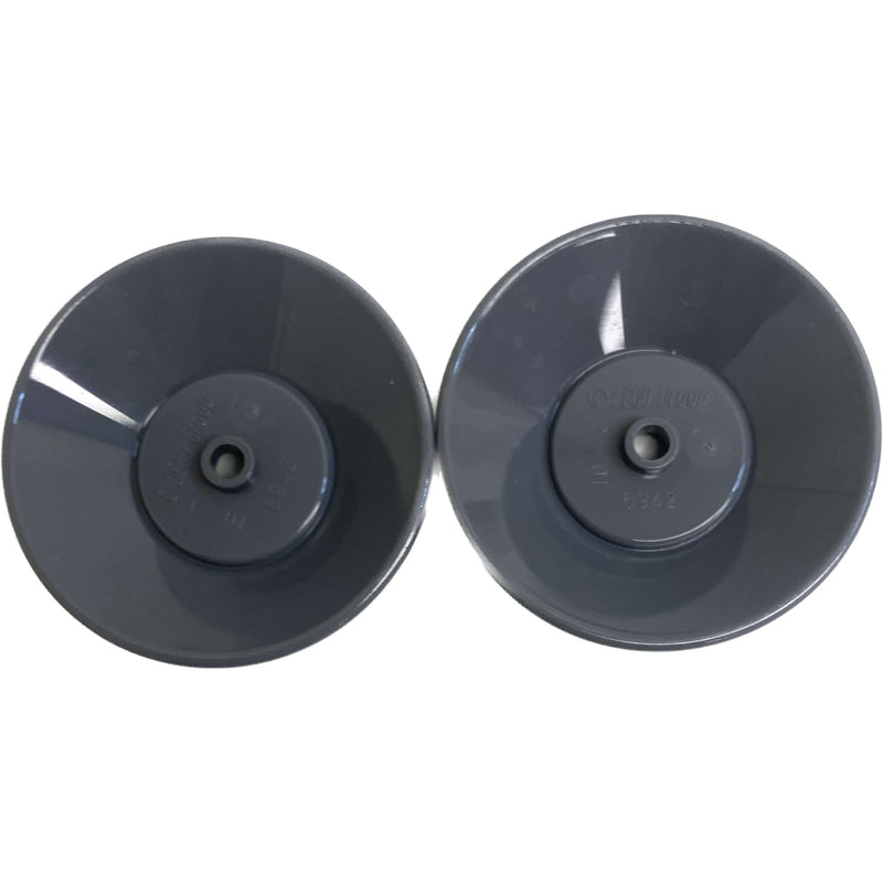 Lego Dish 5x5 Pack Of 2 Dark Bluish Grey #68054