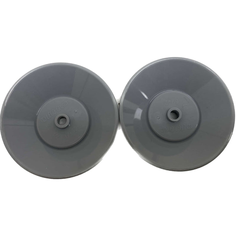 Lego Dish 5x5 Pack Of 2 Light Bluish Grey #66536