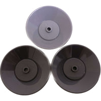 Lego Dish 5x5 Pack Of 3 Shades Grey #69136