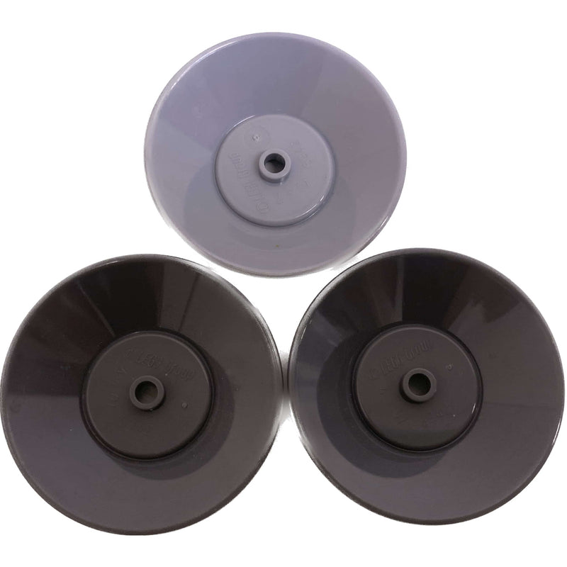 Lego Dish 5x5 Pack Of 3 Shades Grey #69136