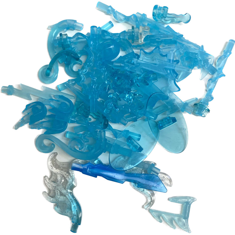 Lego Energy Effects Pack Shades Of Blue Star Wars Superheroes Castle Elves Space #67924