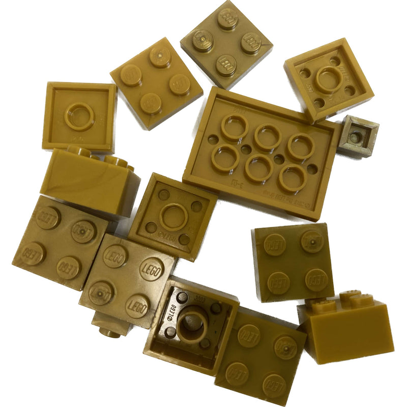 Lego Gold Mixed Pack Bricks Plates And More #65274