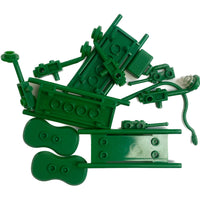 Lego Green Accessory Pack Stretchers Metal Detectors Whips Radios Toy Story Army Men #64914