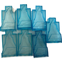 Lego Ice / Rock Panels Trans Light Blue / Glitter #68976