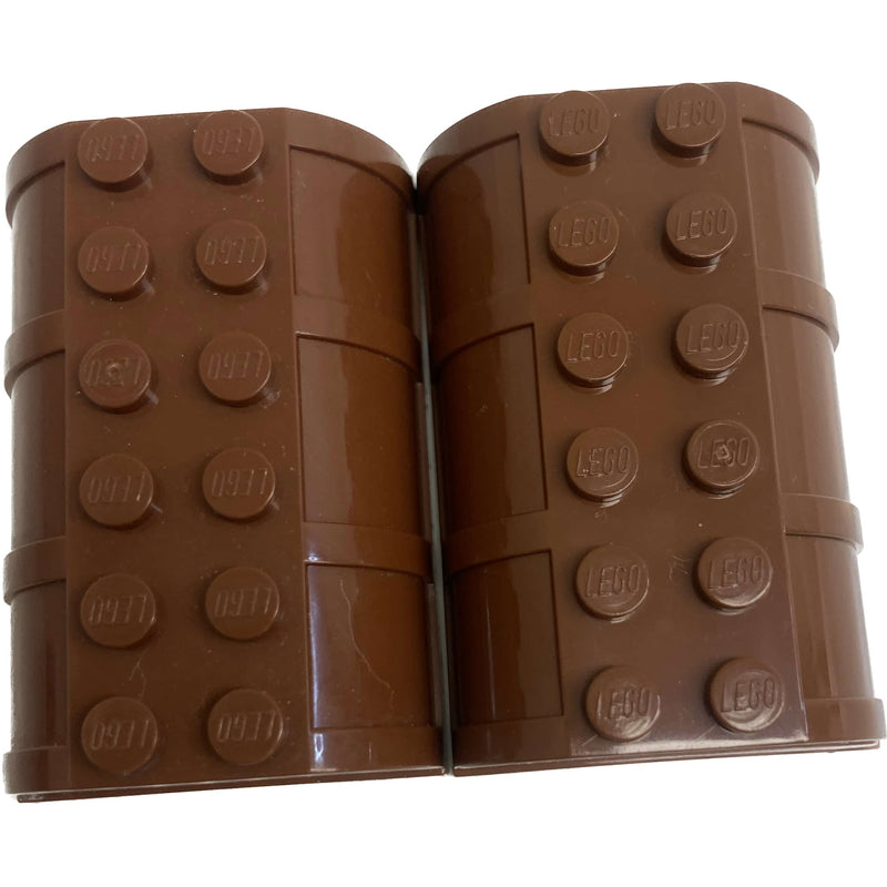 Lego Large Trunk Lid 4x6 Pack Of 2 Reddish Brown #65571