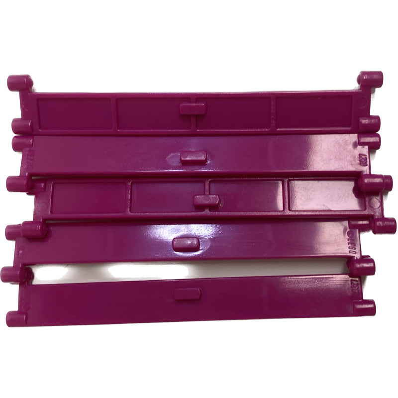 Lego Magenta Garage Roller Door Sections With Handles Pack Of 5 #66915