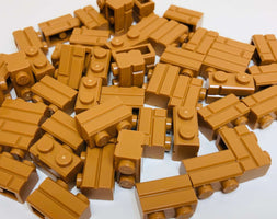Lego Masonry Profile Bricks Brand New Pack Of 50 Medium Nougat - LEGO