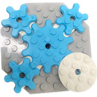Lego Medium Azure Gears / Splats / Turntables Fun Pack #65890
