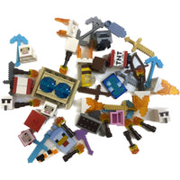 Lego Minecraft Fun Pack Mixed Printed Pieces Animals Tools #64764