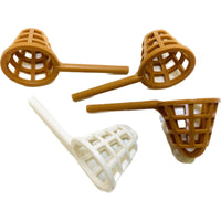 Lego Minifigure Nets Pack Of 4 Medium Nougat / White #67061