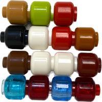 Lego Minifigure Plain Heads Pack Mixed Colours #64075