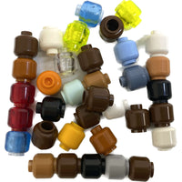 Lego Minifigure Plain Heads Pack Mixed Colours #64371