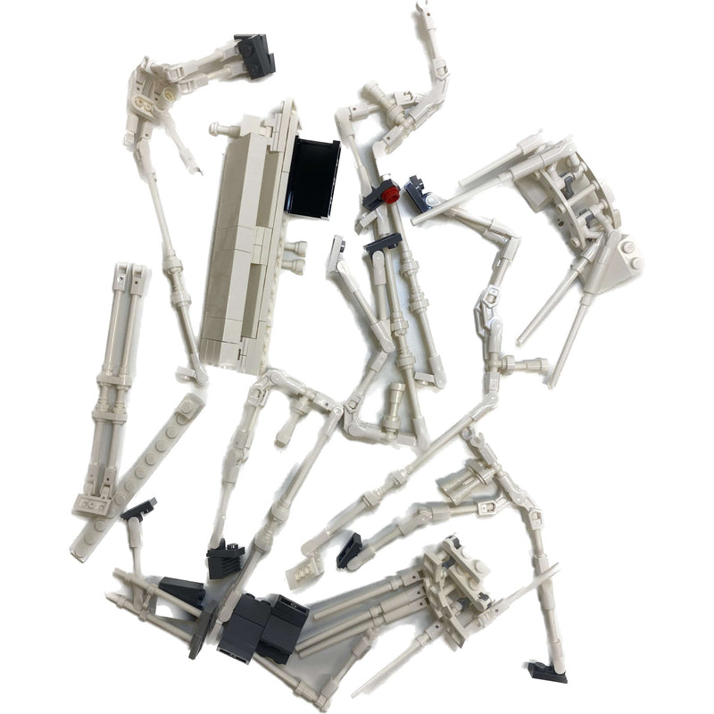 Lego Mixed White Connected Pieces #69196