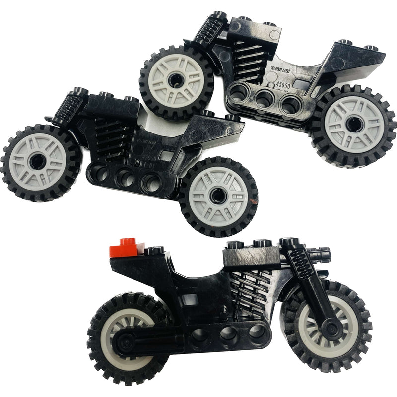 Lego Motorcycle Chassic Pack Of 3 Black #69561