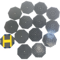 Lego Octagonal Plate 10x10 Pack Of 14 Dark Bluish Grey #61157