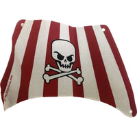 Lego Pirates Cloth Sail Red And Very Light Bluish Grey 28x18 #64937