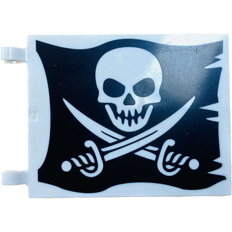 Lego Pirates Flag 6x4 Skull And Crossed Swords #65157