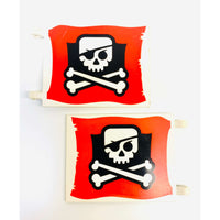 LEGO Pirates Flag 6x4 With Skull and Crossbones Pack of 2 #56016