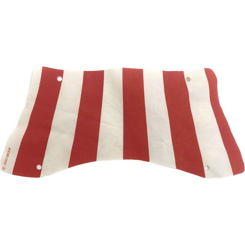 Lego Pirates Red And White Cloth Sail 31x14 #65772