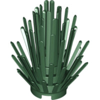 Lego Plant Brand New Prickly Bush Dark Green