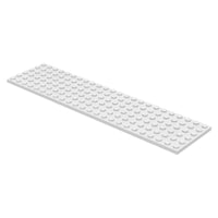 Lego Plate 6x24 White Train Base - LEGO