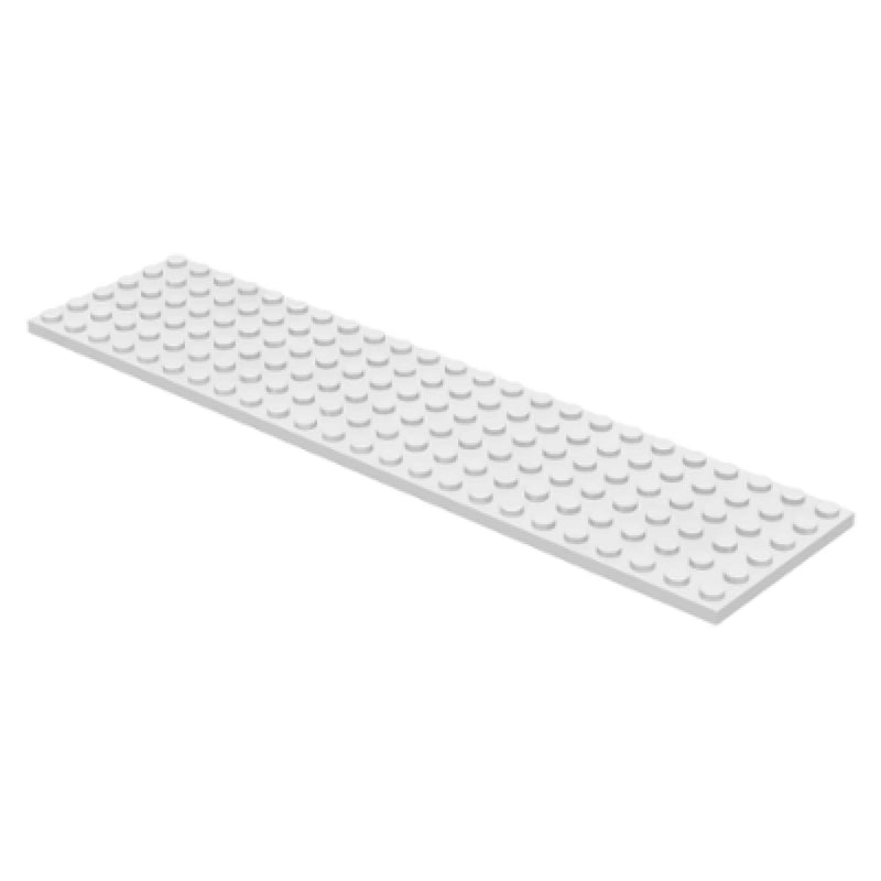 Lego Plate 6x24 White Train Base - LEGO